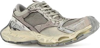Balenciaga Womens Stapler Sneaker Beige Polyurethane Polyester