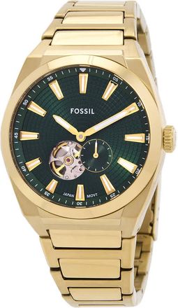 Fossil Everett Automatic Green Dial Mens Watch ME3276