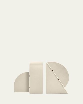 ASSOULINE Cubist R Leather Bookend