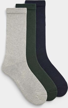 Le 31 Mens Padded stretch ribbed socks 3-pack