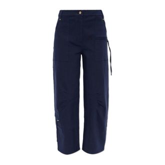 Cult Gaia Broek Ewa - Dames - Straight fit broeken - Blauw - M - Katoen - Broeken