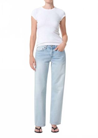 A Gold E Womens Low Rise Loose Jeans In Amplify