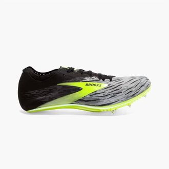 Brooks Mens Qw-K V4 Shoes In Black/gray/green