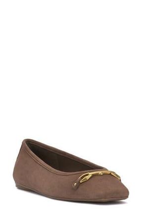 Vince Camuto Virna Square Toe Flat in Toasted Taupe at Nordstrom Rack, Size 8.5