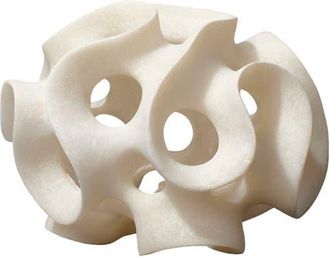 Jamie Young Co. Ribbon Resin Decorative Sphere, White at Nordstrom