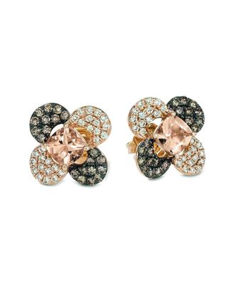 Le Vian 14K Rose Gold 1.44 Ct. Tw. Diamond & Morganite Earrings