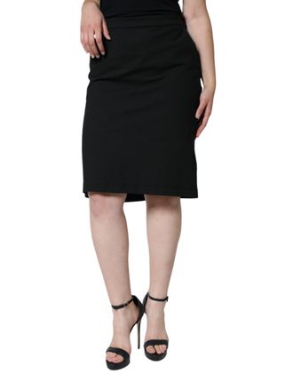 Gianfranco Ferre Straight Pencil Cut Knee Length Womens Skirt (Pre-Owned)