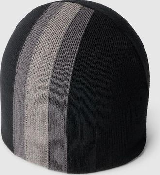 Gucci Wool Hat With Muted Web, Size L, Black
