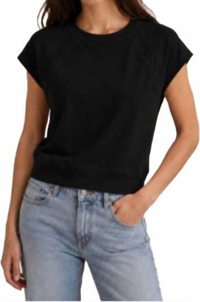 Sundays Aubrey Short Sleeve Pullover In Black