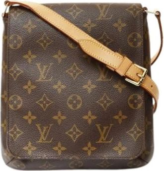 Louis Vuitton Pre-owned Cross Body Bags, female, Brown, Size: ONE SIZE Pre-owned Canvas Cross Body Bag