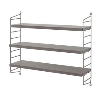 String Furniture String - Pocket Wandregal, grau
