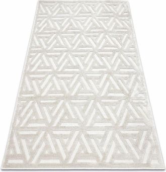 RugsX Alfombra Santo Sisal 58503 Geom&eacute;trica Beige Beige 160x220 Cm