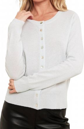 Brodie Chelsea Cardigan In Pearl Blue