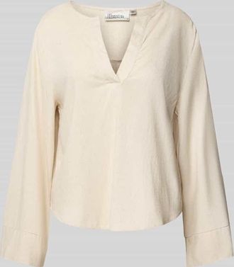 MY ESSENTIAL WARDROBE Blusenshirt aus Leinen-Viskose-Mix DIAS in Beige, Gr&ouml;&szlig;e 34