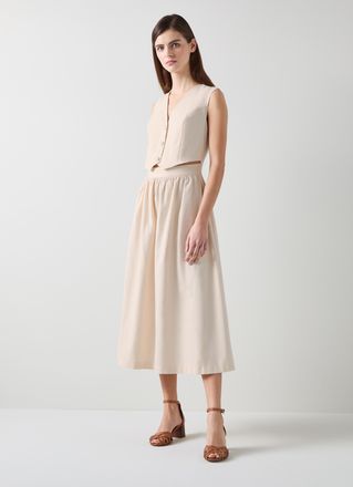 L.k. Bennett Womens Pernille Dresses, Ecru - Cream - Size 18 UK
