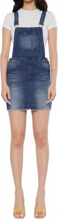 Kancan Lala Overall Skirt In Medium Wash