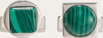 Ferragamo Men Semi precious stone cufflinks Green