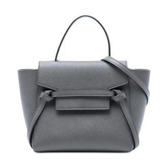 Celine Pre-owned Shoulder Bags, female, Gray, Size: ONE SIZE Pre-owned Top Handle Bag