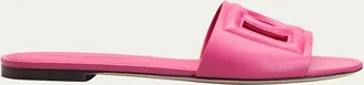 Dolce & Gabbana Cutout DG Flat Slide Sandals