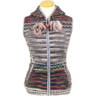 Laundromat Womens Suki Wool Vest - Jewel