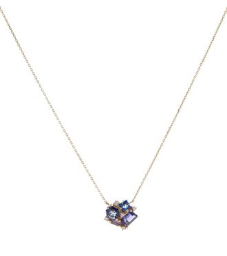Suzanne Kalan Amalfi Collection Blossom 14kt yellow gold necklace with diamonds