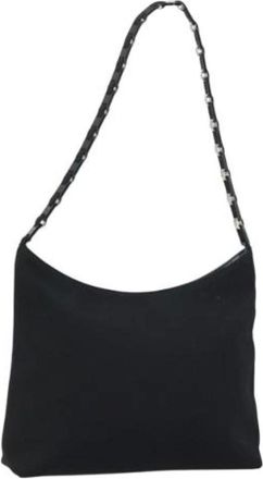 Ferragamo Pre-owned Shoulder Bags, female, Black, Size: ONE SIZE Pre-owned Nylon Shoulder Bag