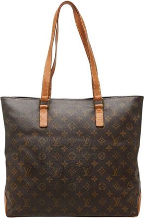 Louis Vuitton Brown Monogram Canvas Cabas Mezzo (Authentic Pre-Loved)