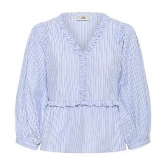 Karen by Simonsen Overhemden, Dames, Blauw, L, Blouse