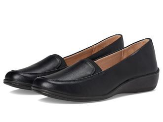 Life Stride Ida Womens Flat Shoes Black : 9.5 W (C), Leather