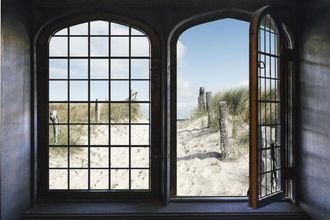Queence Wandsticker »Düne« Wandsticker, Wandbild, selbstklebend, 3D, Fenster