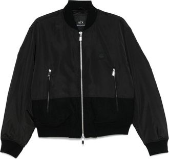 A|X Armani Exchange Bomber con applicazione - Nero