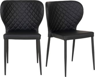 Moloo de cuero sint&eacute;tico negro (x2)