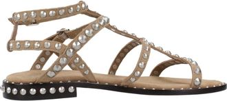 Ash Ash, Schoenen, Dames, Bruin, 37 EU, Elegante Platte Sandalen voor Vrouwen