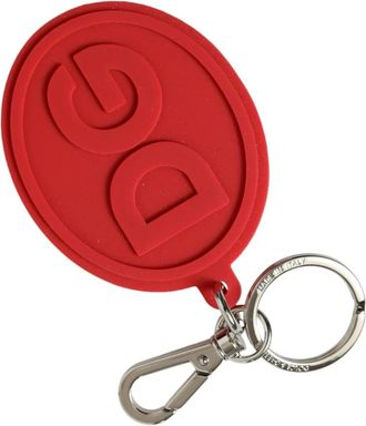Dolce & Gabbana Rood Drievoudig Sleuteletui - Dames - Sleutelhangers & Tashangers - Rood - ONE Size - Accessoires