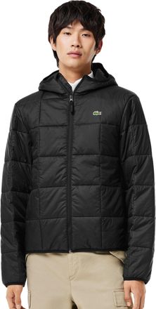 Lacoste Mens Logo Waterproof Puffer Jacket Black Clothing > Coats &
