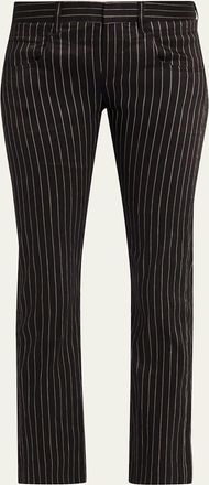 R13 Boy Straight Tailored Stripe Pants