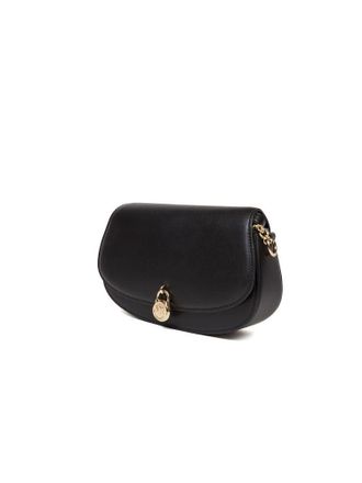 Michael Kors Womens Crossbody Bag Black Leather | Polyurethane Crossbody-bags