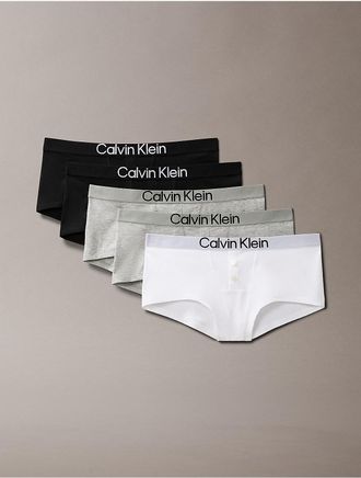 Calvin Klein Womens Maximum Cotton 5-Pack Boyshort - Multi - XS