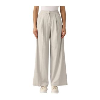 Max Mara Dames, Broeken, Beige, Maat: M Polyamide