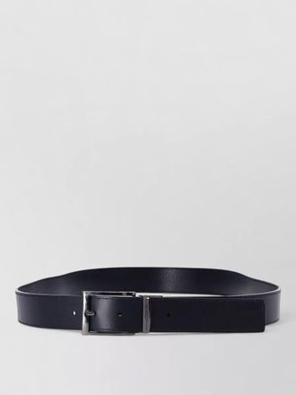 Emporio Armani leather belt adjustable length textured grain