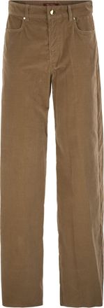 Max Mara Mstfragola - Corduroy broek van stretchkatoen