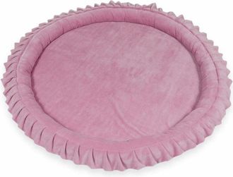 OEM Colchoneta Nido Infantil De 120 Cm, Terciopelo Rosa Suave