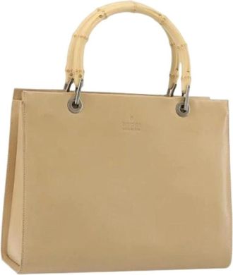 Gucci Pre-owned Handbags, female, Beige, Size: ONE SIZE Pre-owned Vintage Hand Bag
