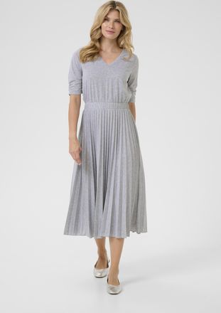 Cream Jurk Feminine Light Grey Melange light grey