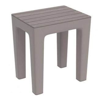 Feridras Feridras - Taburete De Ba&ntilde;o Gris Paloma L&iacute;nea Woody