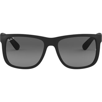 Ray-Ban 54mm Polarized Square Sunglasses in Dark/grey Black at Nordstrom
