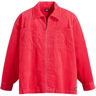Levi's Heren Skate Corduroy Relaxed Fit Overshirt (Framboos)