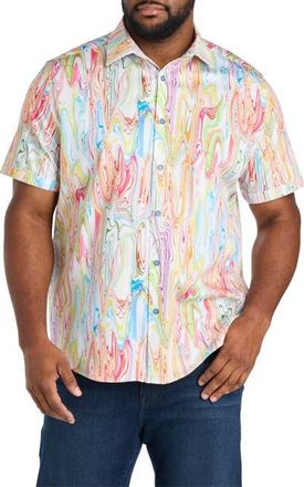Robert Graham Big & Tall Bellenden Sport Shirt in Multi at Nordstrom, Size Xx-Large
