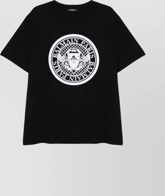 Balmain cotton regular-fit printed t-shirt