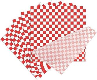 OEM 100 Hojas De Papel Pergamino Apto Para Alimentos, Forros De Papel Pergamino Para Cestas, Papel Com&uacute;n (28 X 25 Cm)